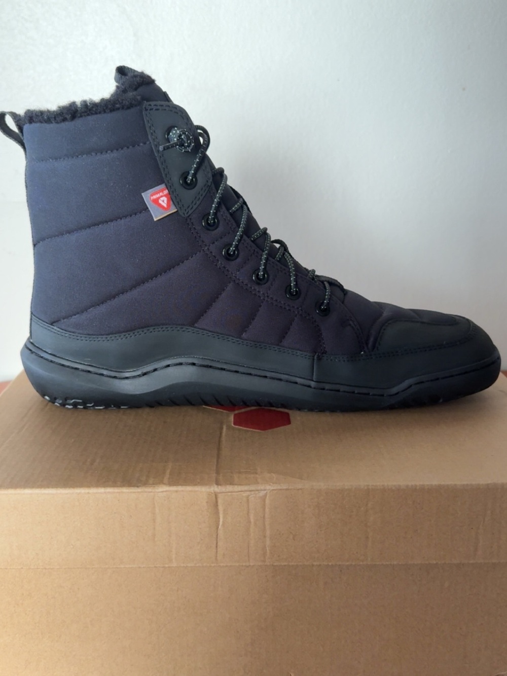 Vivobarefoot Gobi Hiber Men's EU 43 US 10 Obsidian Winter Boots Barefoot NEW - Picture 6 of 10